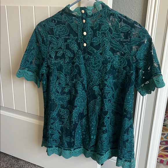 Anthropologie HD in Paris Lace Meadows Blouse. - Picture 5 of 5